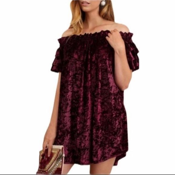 NWT UMGEE Off The Shoulder Mini Dress🎄 - Picture 1 of 12